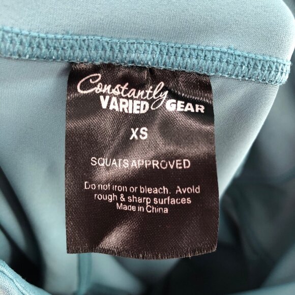 Constantly Varied Gear Leggings XS Sage Green Capri Squats Approved Gym CVG Run - Picture 6 of 11